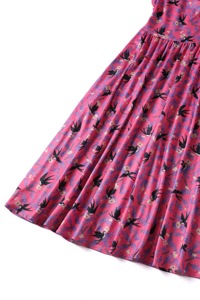 Pink Swallow Dress