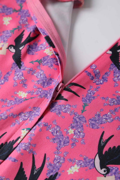 Pink Swallow Dress