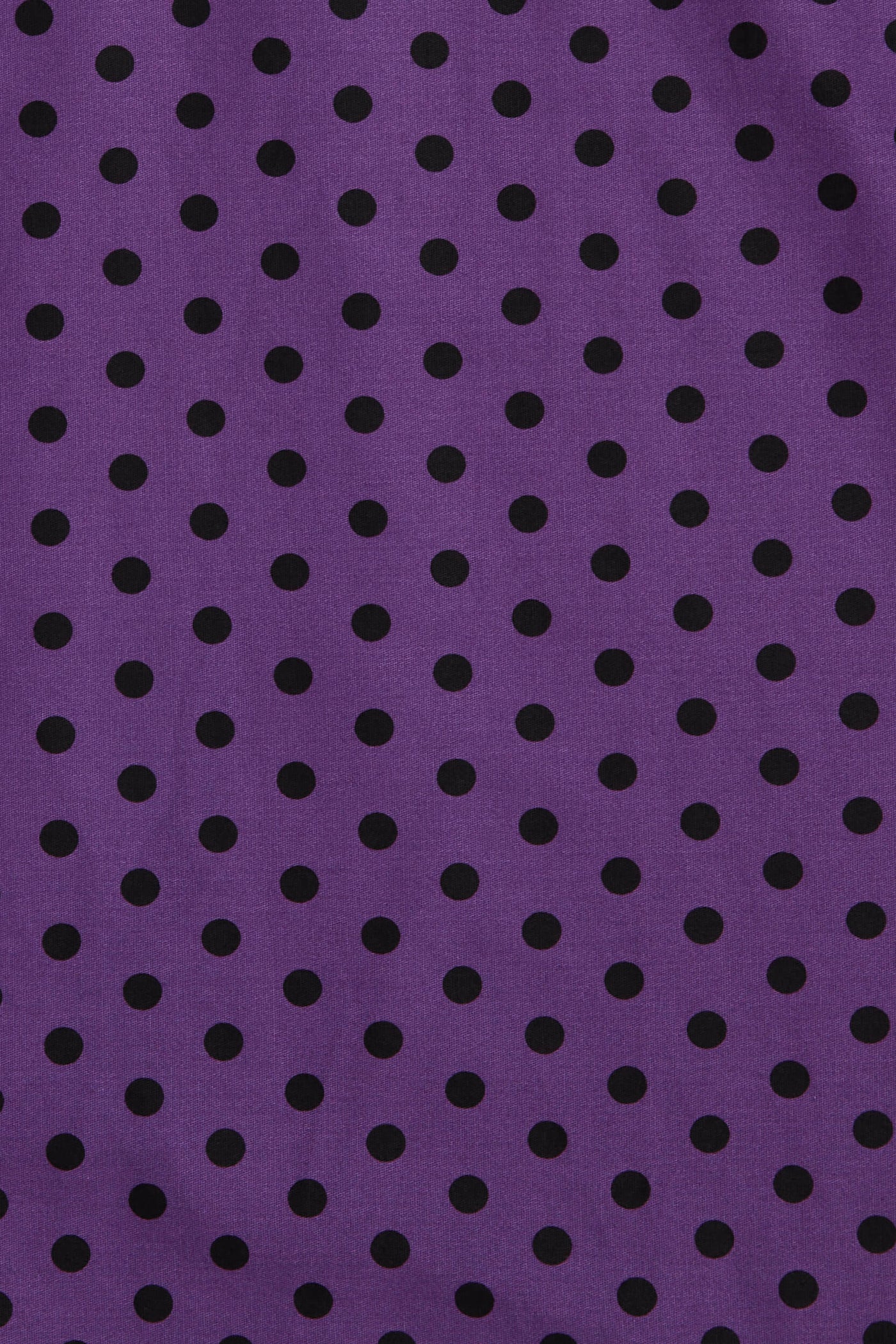 Retro Polka Dot Dress in Purple/Black