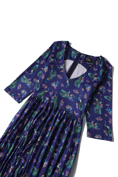 Purple Peacock Dress
