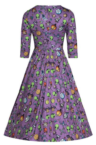 Purple UFO & Alien Dress