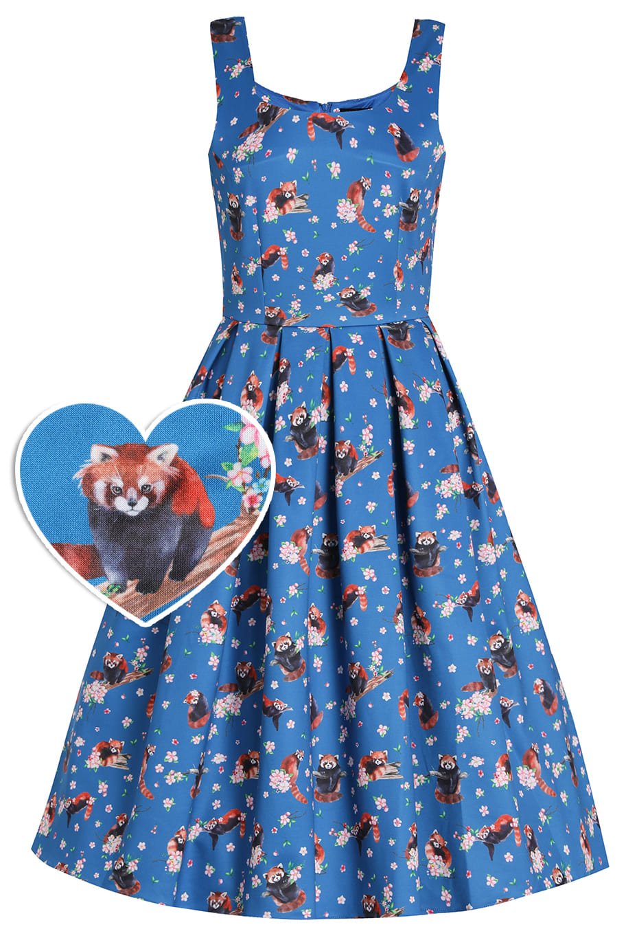 Red Panda Swing Dress