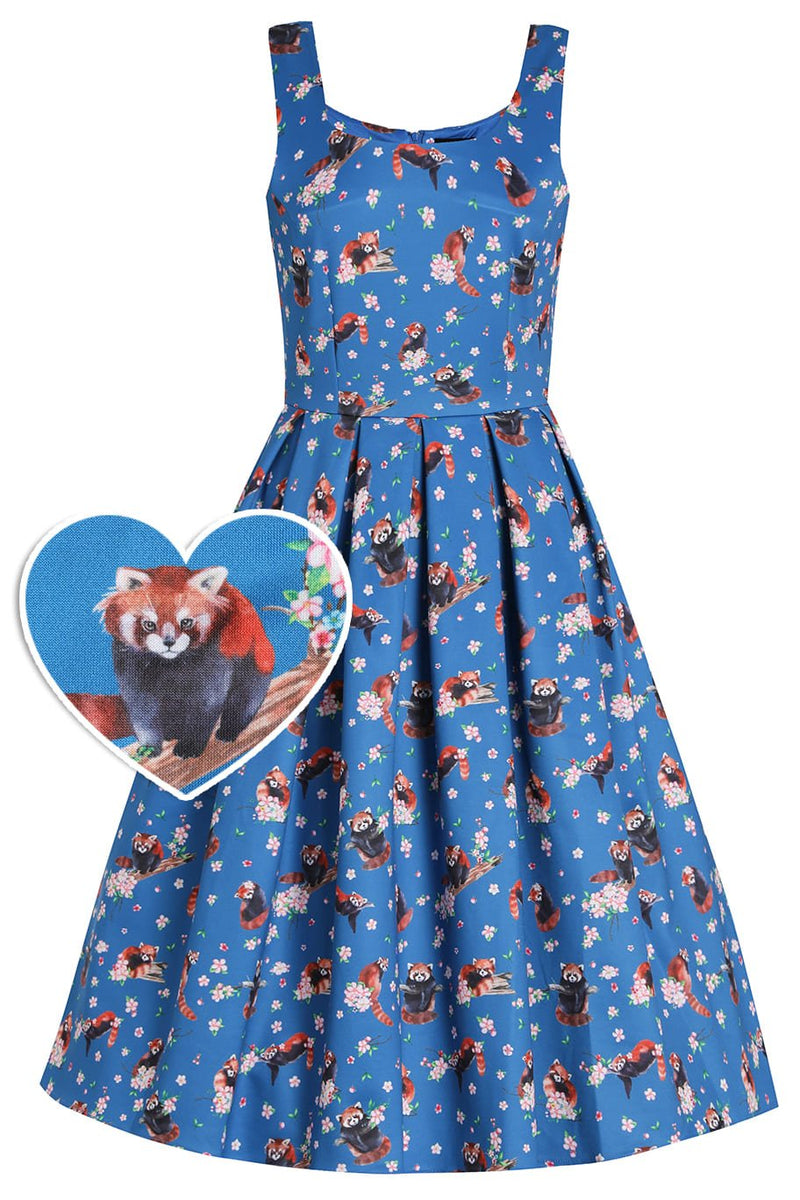Red Panda Swing Dress