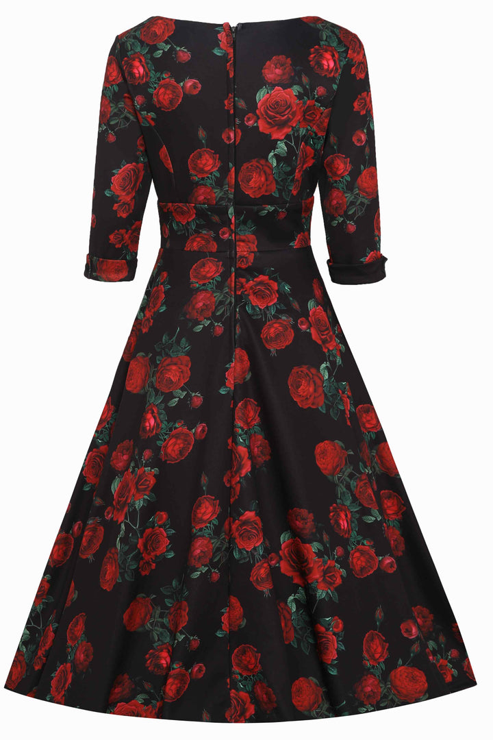 Scarlette Red Rose Formal Midi Dress Scarlette Red Rose Formal Midi Dress