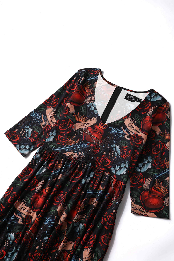 Billie Rockabilly Guns n Roses Dress