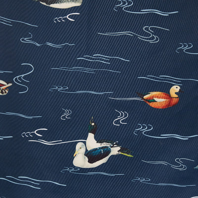 Annie 50s Inspired Womens Dress-Navy with Swimming Ducks