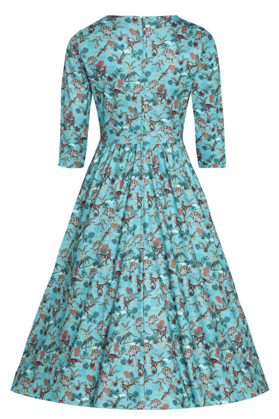 Turquoise Dinosaur Dress