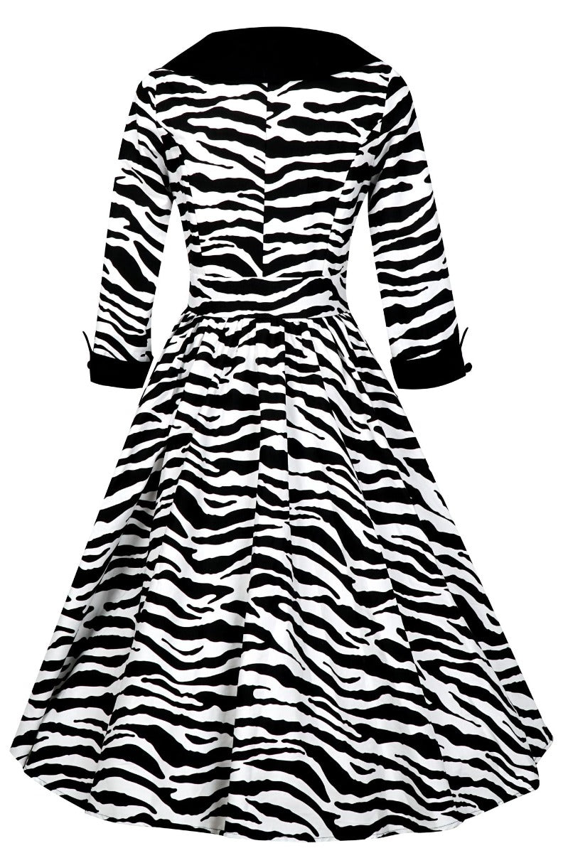 Coat Dress in Zebra Print