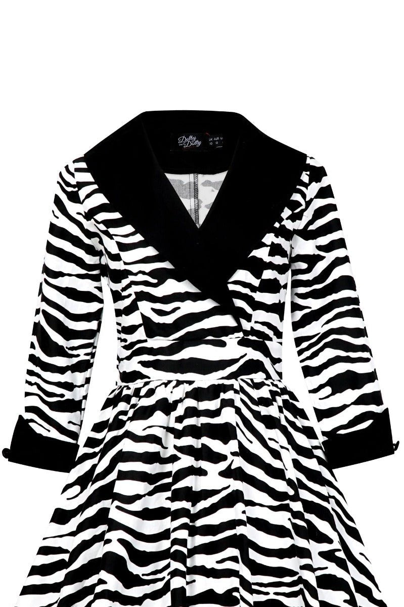 Coat Dress in Zebra Print
