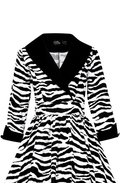 Coat Dress in Zebra Print