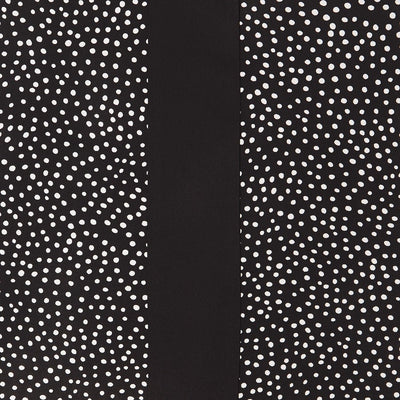 fabric close up for black and white polka dot panels