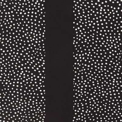 fabric close up for black and white polka dot panels