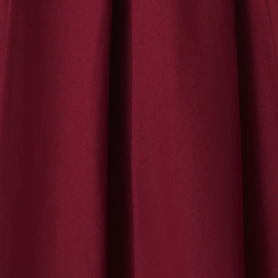 Amanda Embroidered Scoop Neck Swing Dress in Burgundy-Black