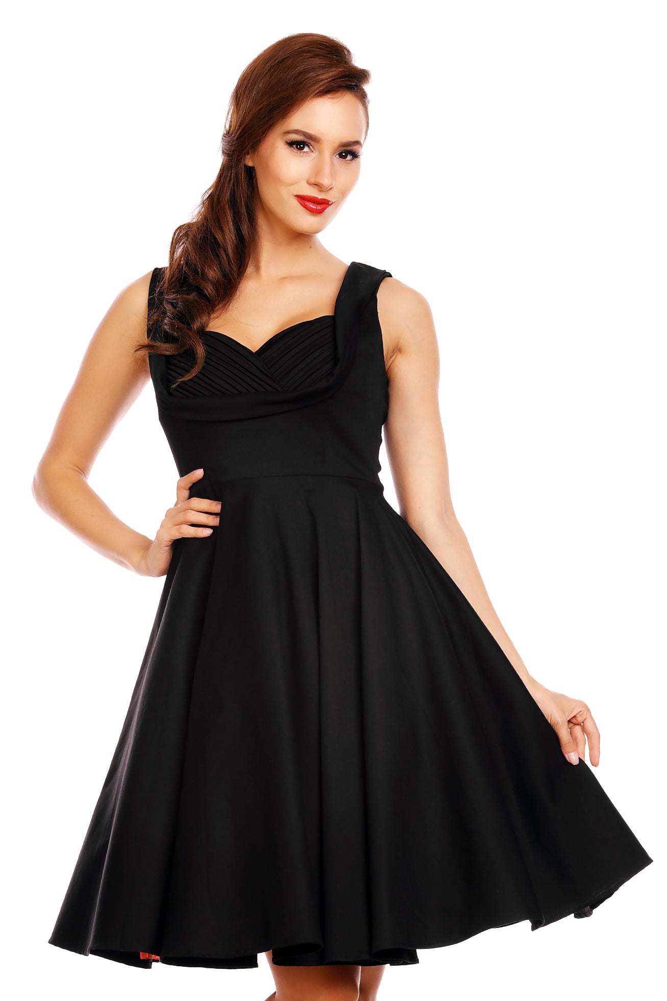 Vintage Style Jive Dress in All Black