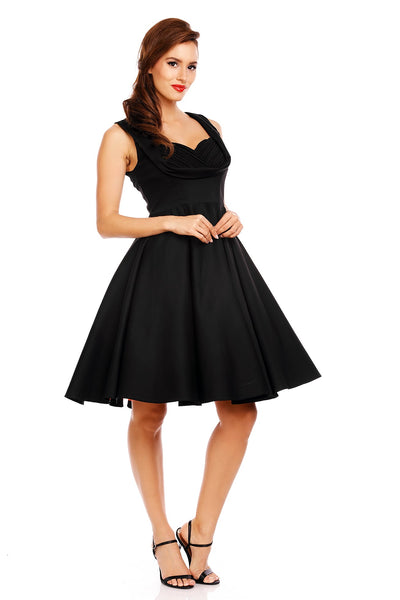 Vintage Style Jive Dress in All Black