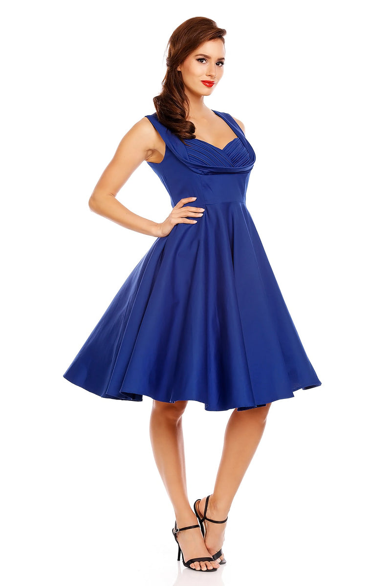 Vintage Style Jive Dress in All Blue
