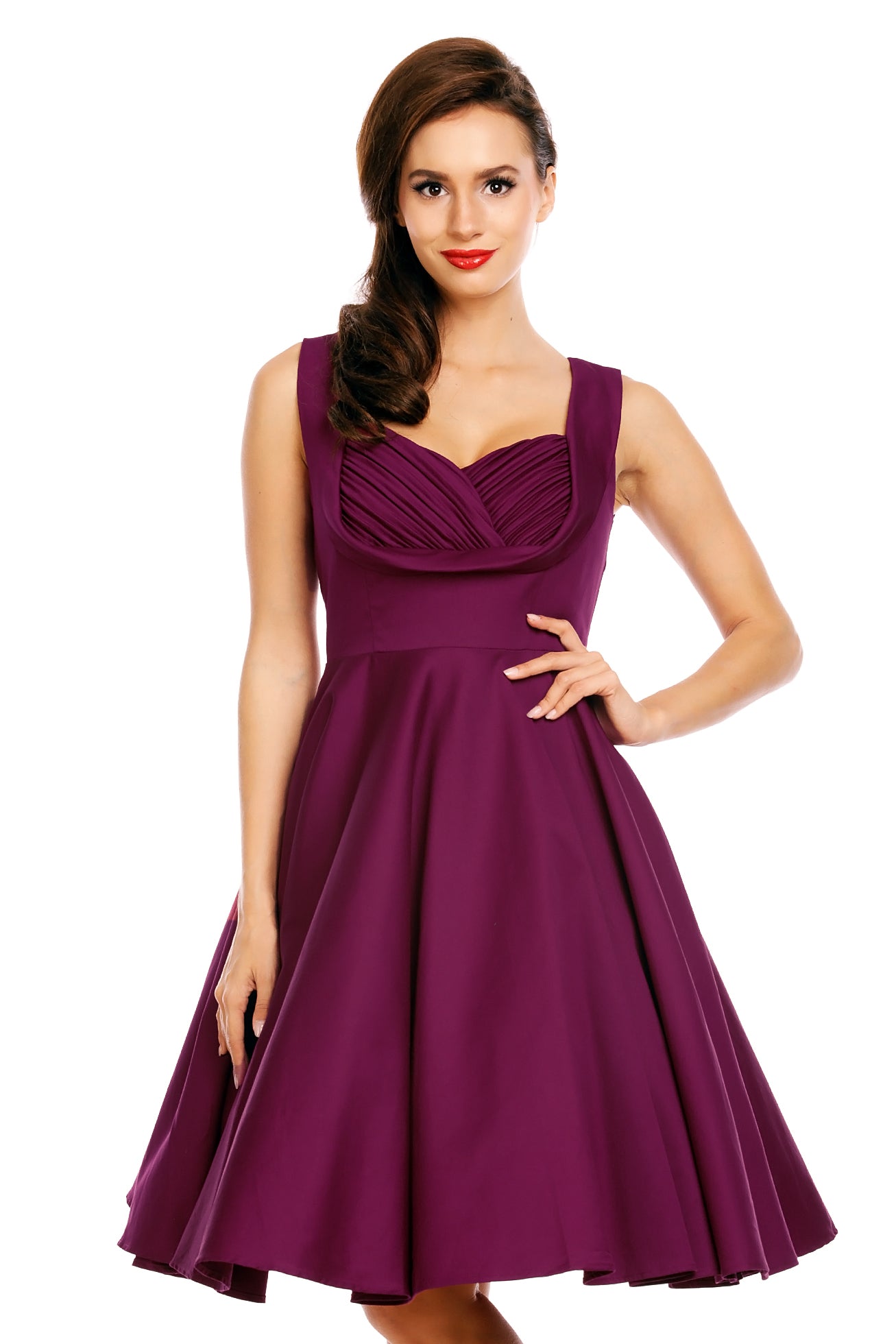 Vintage Style Jive Dress in All Purple