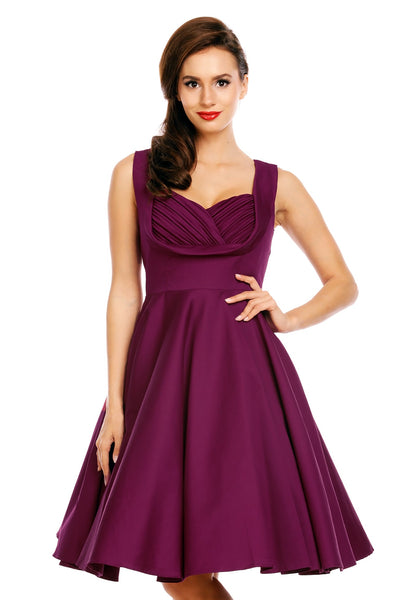 Vintage Style Jive Dress in All Purple