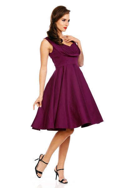 Vintage Style Jive Dress in All Purple