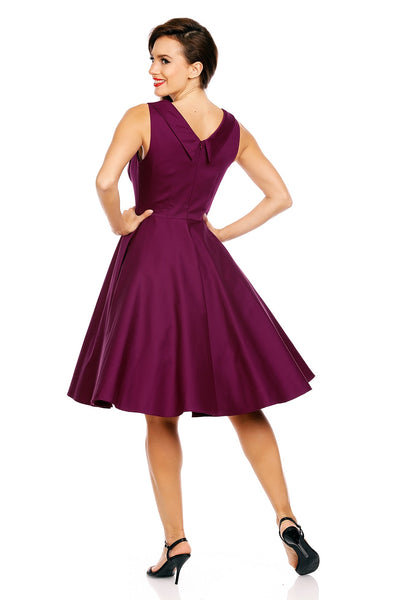 Vintage Style Jive Dress in All Purple