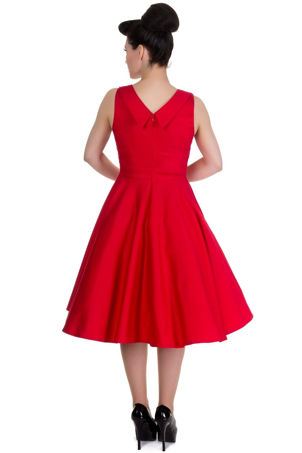 Vintage Style Jive Dress in All Red