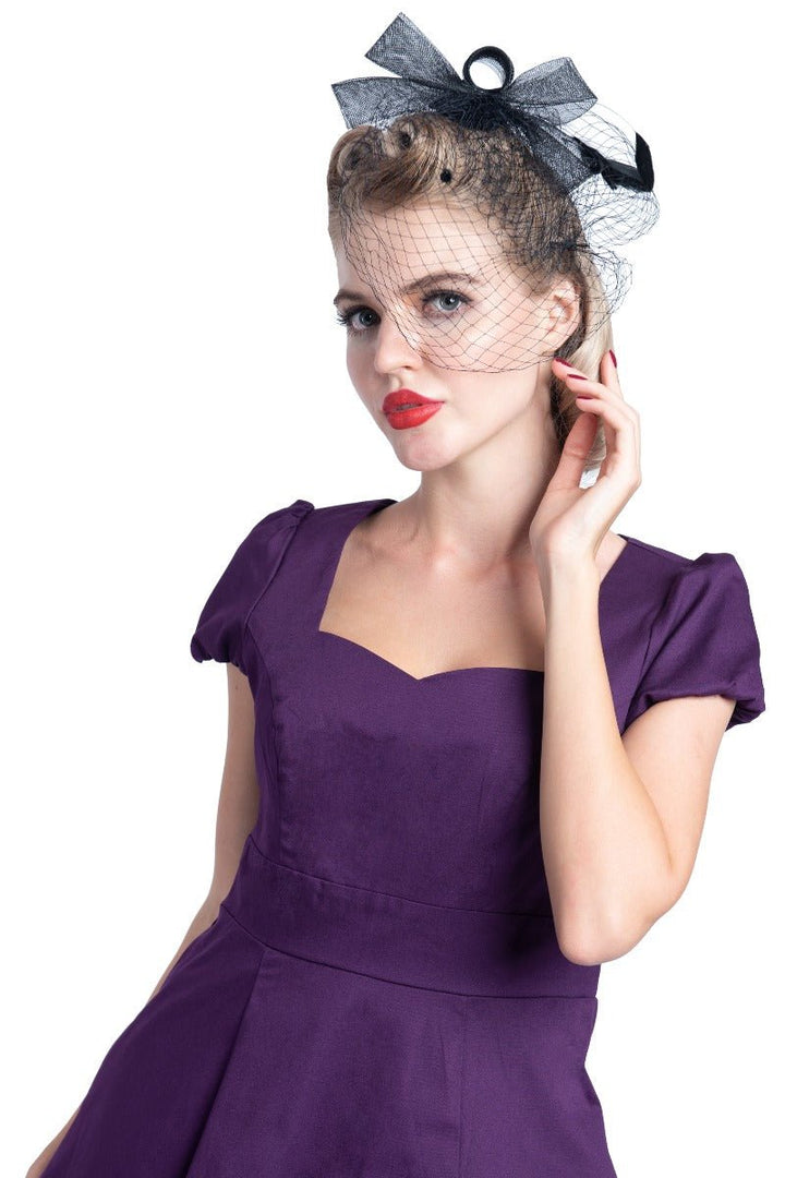 Fifties Style Vintage Inspired in Plain Purple