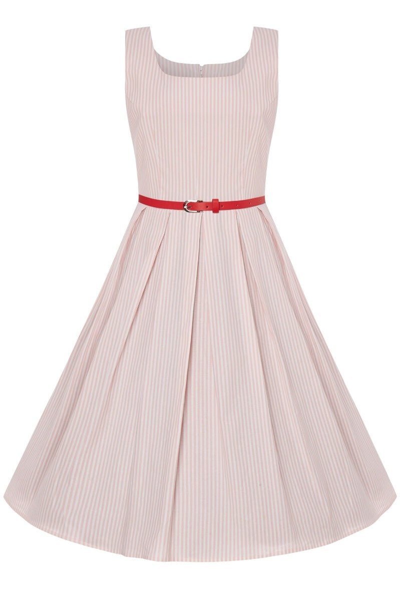Kids Pink Striped Swing Dress