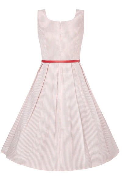 Kids Amanda Pink Striped Swing Dress