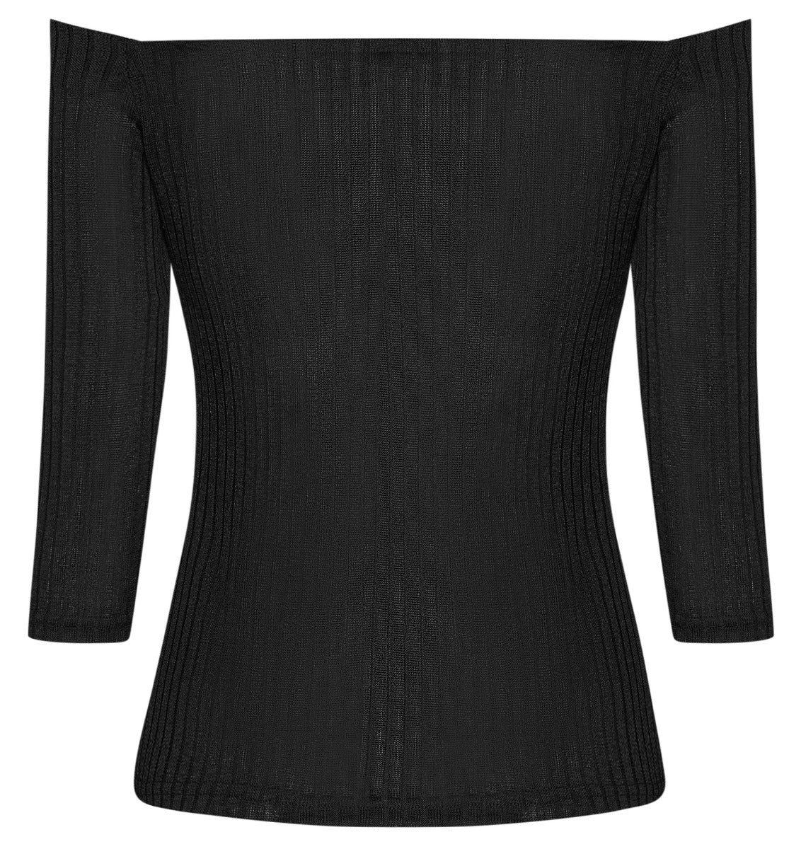 Women's Off Shoulder Black Top